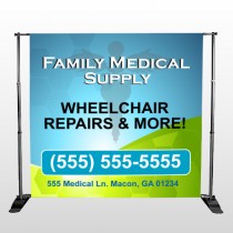 Family Medical 138 Pocket Banner Stand