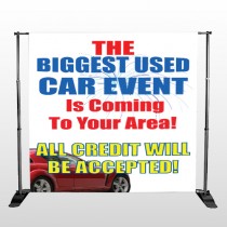 Fireworks Car 111 Pocket Banner Stand