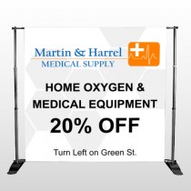 Home Oxygen 139 Pocket Banner Stand