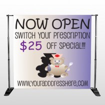 Nurse Bear 504 Pocket Banner Stand