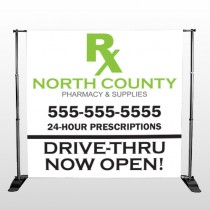 RX North County 105 Pocket Banner Stand