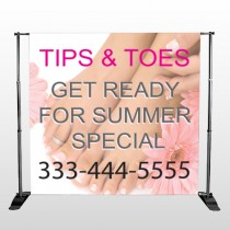 Tips And Toes 488 Pocket Banner Stand