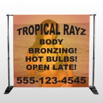Tropical Rayz Tan 490 Pocket Banner Stand