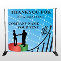 Pie Graph Arrows 05 Pocket Banner Stand