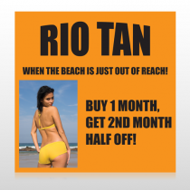 Rio Tan Beach 489 Custom Sign