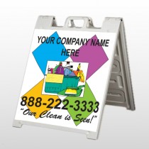 Cleaning Supplies 451 A Frame Sign