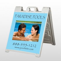 Paradise Pool 529 A Frame Sign