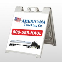 Tanker Truck 315 A Frame Sign