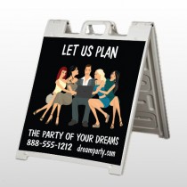 Party Planning 519 A Frame Sign