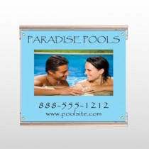 Paradise Pool 529 Track Sign