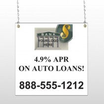 Auto Loan 173 Window Sign