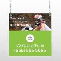 Bike Insurance 110 Window Sign