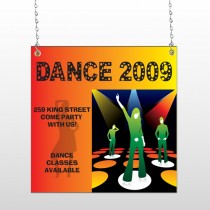 Dance Disco 518 Window Sign