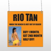 Rio Tan Beach 489 Window Sign