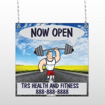 Road Workout 407 Window Sign