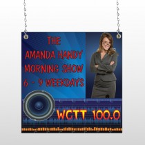 Amp Morning Show 439 Window Sign