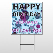 Birthday Dots 16 Wire Frame Sign