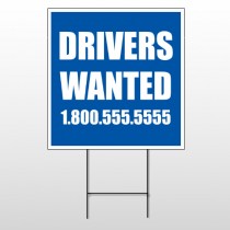 Drivers Wanted 314 Wire Frame Sign