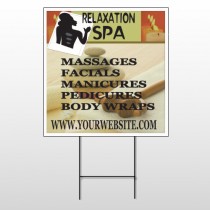 Relaxation Spa 640 Wire Frame Sign