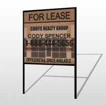Brown Building Space 862 H-Frame Sign