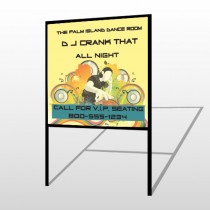DJ Crank Night 369 H-Frame Sign