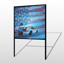 Police Thanks 429 H-Frame Sign