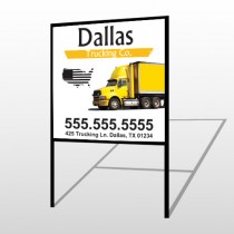 Yellow Truck 296 H Frame Sign
