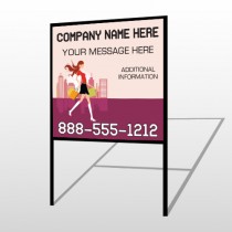 Fashion Shopping 179 H Frame Sign