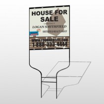 Brown House For Sale 860 Round Rod Sign