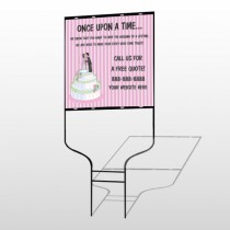 Cake Topper 412 Round Rod Sign