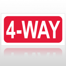 4 Way 10016 Road Sign