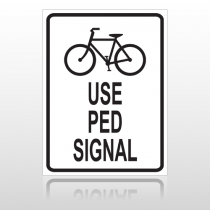 Bike Ped 10041 Parking Lot Sign