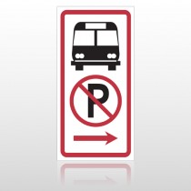 Bus 10064 Parking Lot Sign