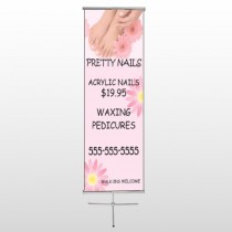 Nail Salon 291 Center Pole Banner Stand