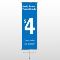 Pharmacy 102 Center Pole Banner Stand