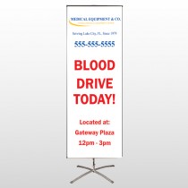 Blood Drive 97 Center Pole Banner Stand
