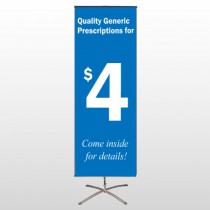 Pharmacy 102 Center Pole Banner Stand