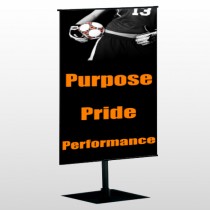 Black 41 Center Pole Banner Stand