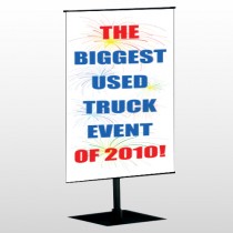 Fireworks 118 Center Pole Banner Stand