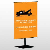 Mighty 128 Center Pole Banner Stand