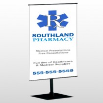 Pharmacy 103 Center Pole Banner Stand