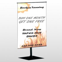 Tanning 298 Center Pole Banner Stand