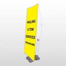 Hauling 127 Exterior Flex Banner Stand