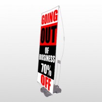 Small Business 53 Exterior Flex Banner Stand 