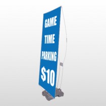 Parking 123 Exterior Flex Banner Stand