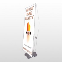 Real Handshake 365 Exterior Flex Banner Stand