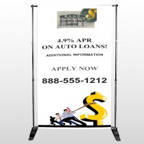 Auto Loan 173 Pocket Banner Stand