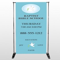 Bible Dove 162 Pocket Banner Stand
