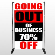 Small Business 53 Pocket Banner Stand