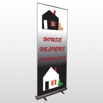 Househelper 245 Retractable Banner Stand